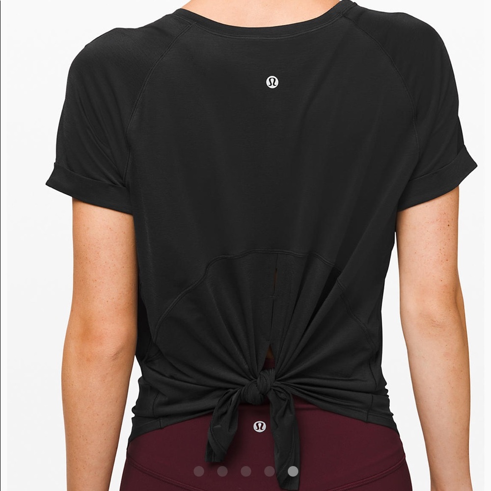 LULULEMON Open Up Tie Back Tee